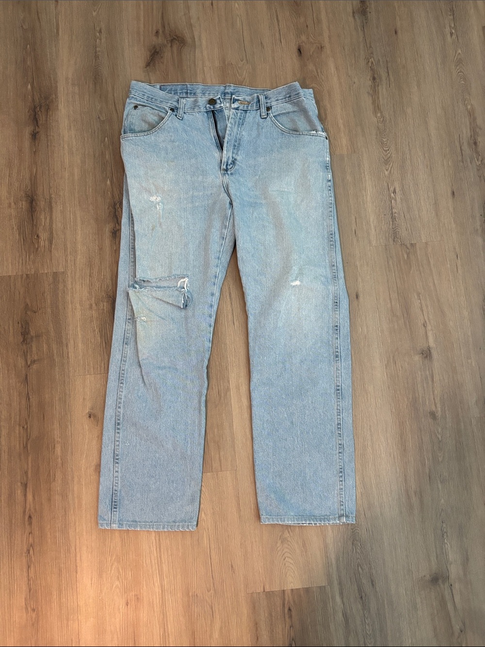 Wrangler Light Blue Straight Leg Jeans